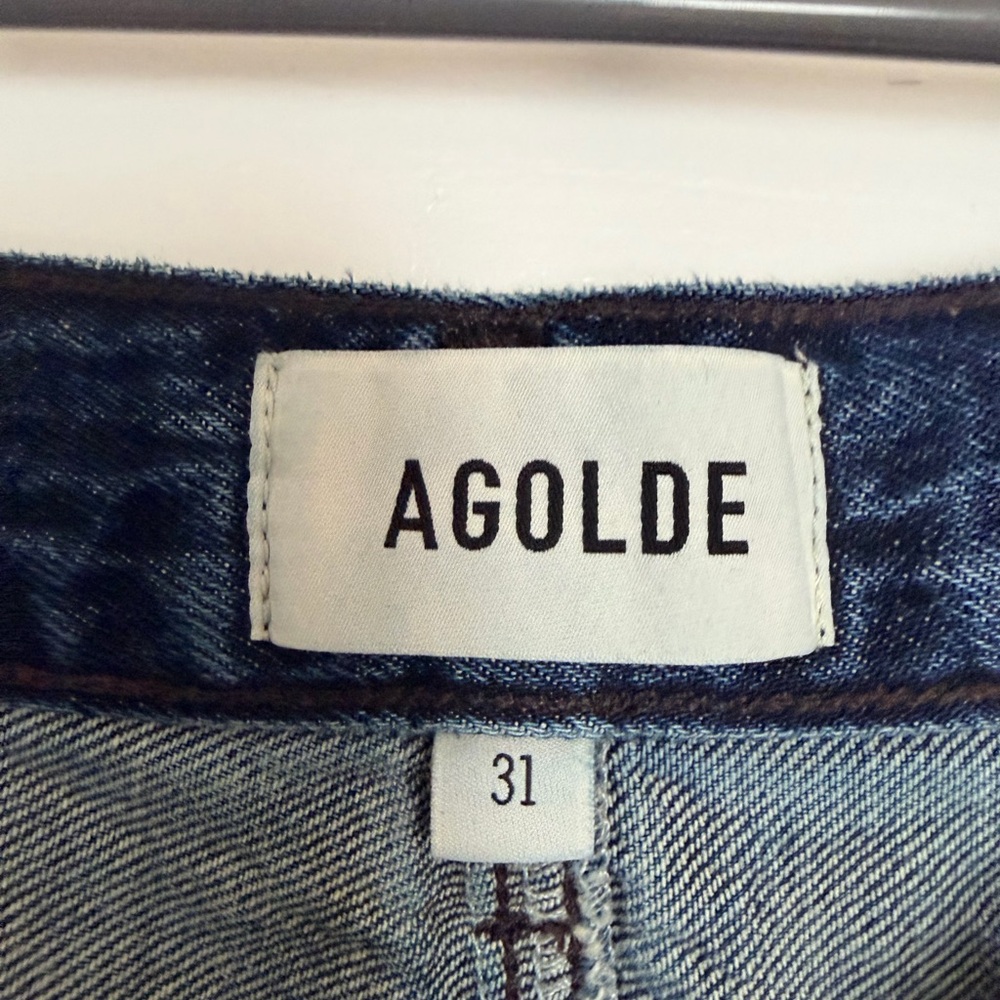 Agolde Straight Leg Peplum Jeans - Size 31 - Picture 3 of 4